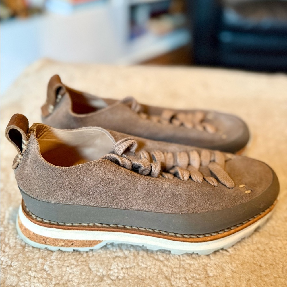 FEIT Taupe Suede Women's Sneakers